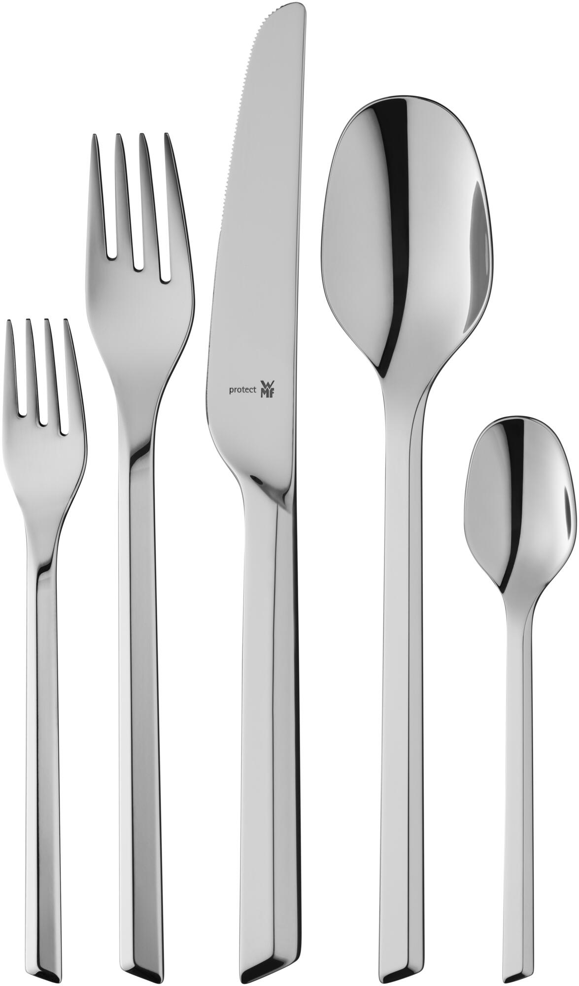  WMF Cutlery Set Merit Cromargan Protect Stainless Steel  Polished Extremely Scratch Resistant with Inserted Blade (30-Pieces for 6  People) : Home & Kitchen