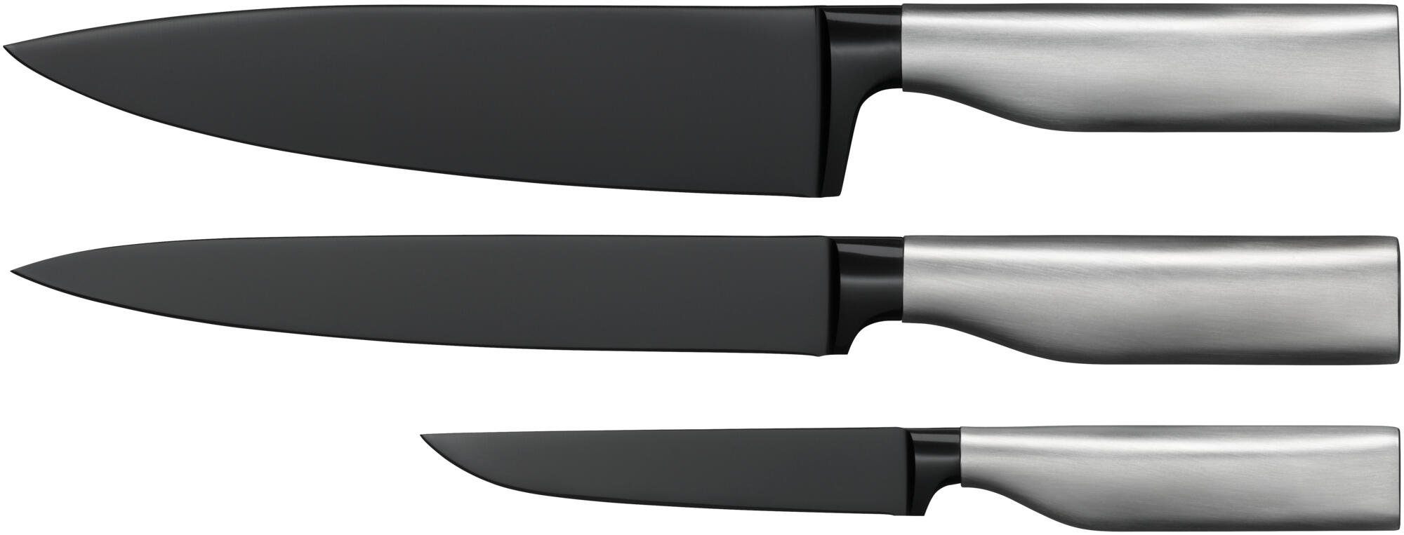 Ultimate Black 3-Piece Knife Set