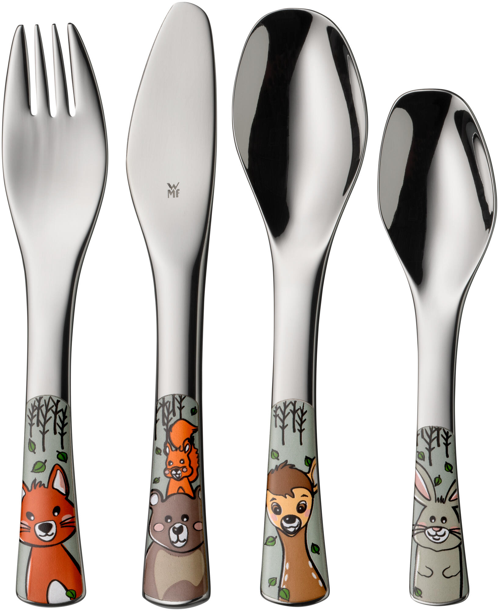 Forest Friends, Kids Cutlery Set, 4-piece, Children's Cutlery