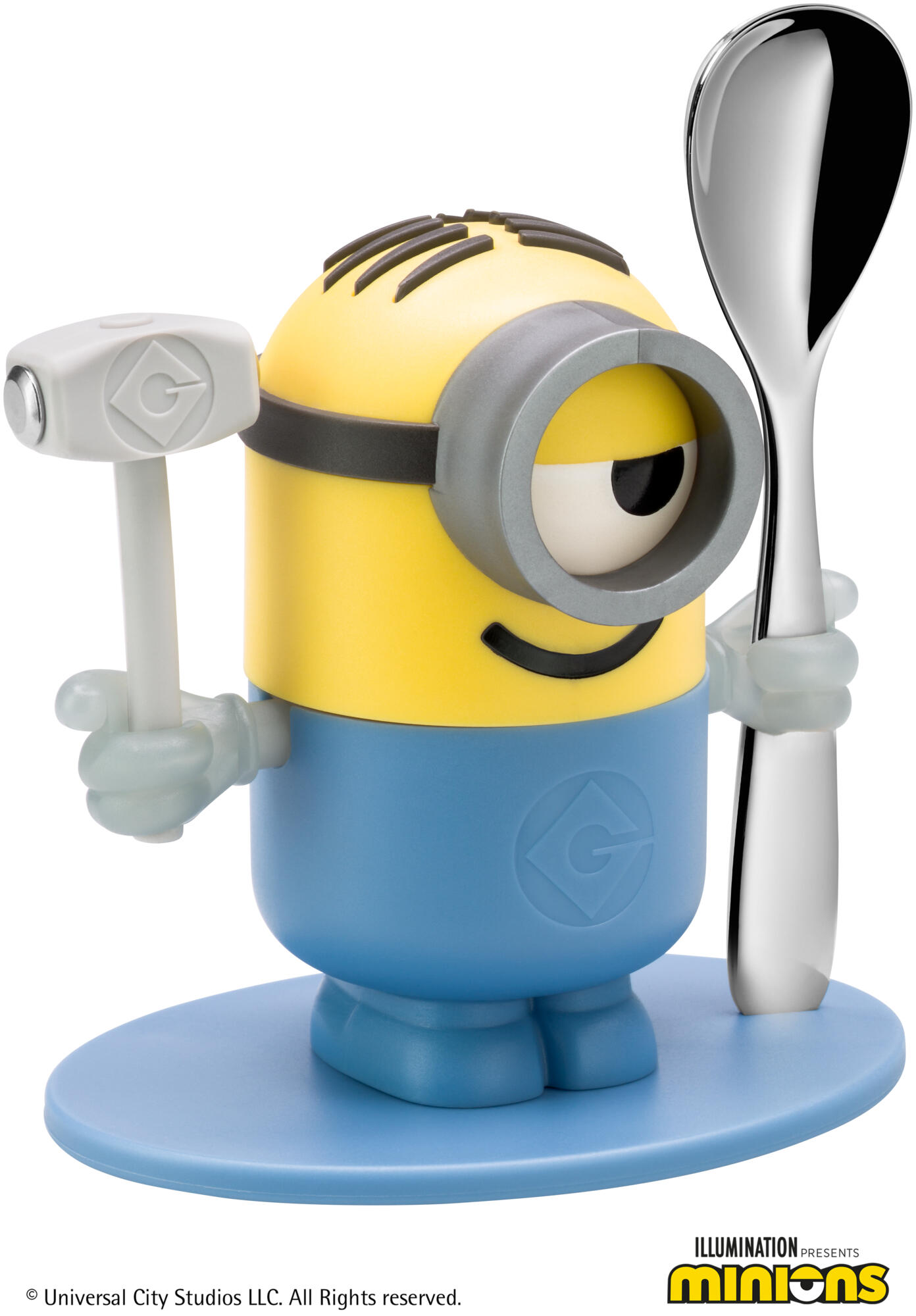 Egg cup set Minions with spoon, 2-piece